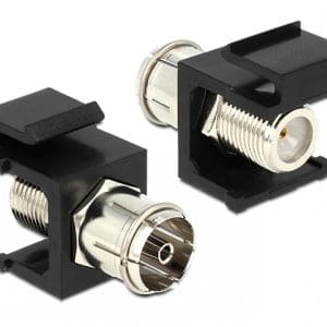 Modul Keystone IEC M la F M Negru, Delock 86352