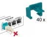 Set 40 buc Clips pentru securizarea mufei RJ45, Delock 86446