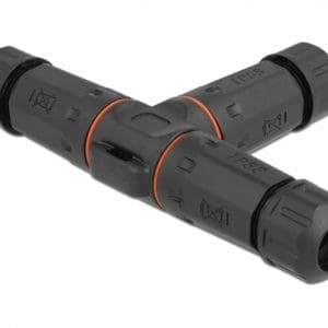 Cupla in T pentru 5 x cablu electric 4.5 – 7.5mm IP68 exterior, Delock 86919