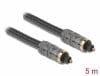 Cablu audio optic SPDIF Toslink 5m Antracit, Delock 86986