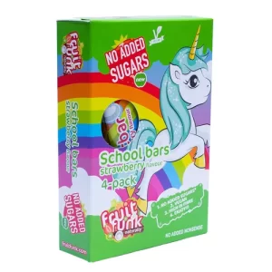 Baton din fructe cu căpșuni, Unicorn, vegan, fără zahăr, 4x20g | Fruit Funk