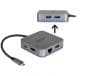 Docking Station pentru dispozitive mobile USB-C la HDMI 4K/ Hub / LAN / PD 3.0 cu LED, Delock 87742