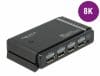 Switch 2 x 2 DisplayPort la 1 x 2 DisplayPort 8K@30Hz, Delock 87750
