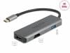 Docking station USB type C la 2 x HDMI 4K60Hz MST + 1 x USB-A, Delock 87780