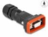 Conector D-Sub 9 pini mama cu carcasa IP67 rezistenta la apa, Delock 87803