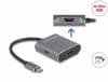 Adaptor USB type C (DP Alt Mode) la 2 x HDMI 4K60Hz MST + PD, Delock 87805