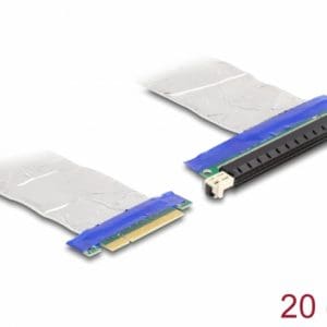 Riser Card PCI Express x8 la x16 + cablu 20cm, Delock 88046