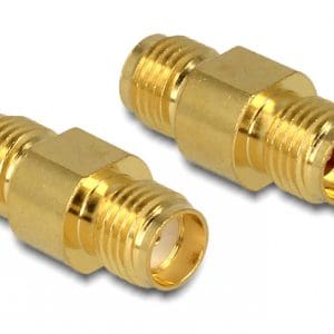 Adaptor SMA jack la SMA jack aurit, Delock 88478