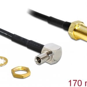 Adaptor SMA la TS 9 90° M-T 170 mm, Delock 88487