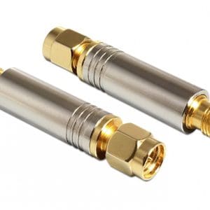 Adaptor SMA plug la SMA jack DC short circuit 4.7 kOhm, Delock 88750