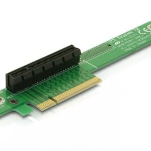 Riser card PCI Express x8 unghi 90 insertie stanga, Delock 89104