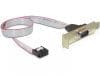 Bracket serial 1 X DB9 low profile 1:1, Delock 89300