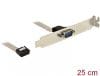 Bracket cu 1 x Serial nullmodem 9 Pini, Delock 89353
