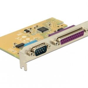 PCI Express cu 1 port serial RS232 + 1 x paralel DB25, Delock 89446