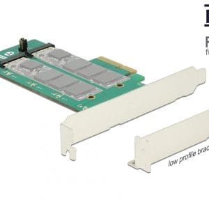 PCI Express cu 2 x M.2 Key B cu RAID, Delock 89536