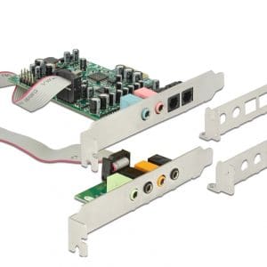 Placa de sunet PCI Express 7.1 – 24 Bit / 192 kHz cu TOSLINK In / Out, Delock 89640