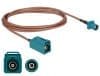 Cablu antena FAKRA Z plug la FAKRA Z jack RG-316 1.8m, Delock 89659