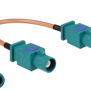 Cablu antena FAKRA Z plug la FAKRA Z plug RG-316 15cm, Delock 89662