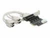 PCI Express la 4 x Serial RS-232 cu alimentare 5V/12V, Delock 89895