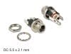 Conector mama DC 5.5 x 2.1 x 9.5 mm bulkhead, Delock 89910