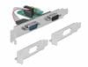 PCI Express la 2 x RS-232 serial, Delock 89918