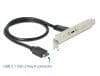 Bracket cu 1 x USB-C 20V/3A, Delock 89936