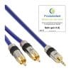 Cablu audio Premium jack stereo 3.5mm la 2 x RCA T-T 20m, InLine IL89937P