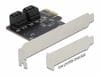 PCI Express cu 4 porturi SATA III, Delock 90010