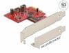 PCI Express cu 2 x USB 3.2 Gen 2 key A 20 pini interne, Delock 90058