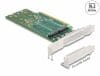 PCI Express la 4 x NVMe M.2 Key M interne – Bifurcation LPFF, Delock 90090
