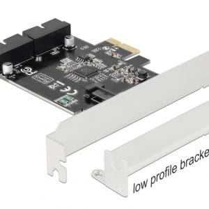 PCI Express cu 2 porturi pin header USB 3.0, Delock 90387