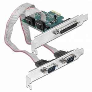 PCI Express cu 2 x Serial RS-232 + 1 x Paralel DB25 IEEE1284, Delock 90413