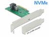 PCI Express cu 1 x SFF-8643 NVMe – Low Profile Form Factor, Delock 90437