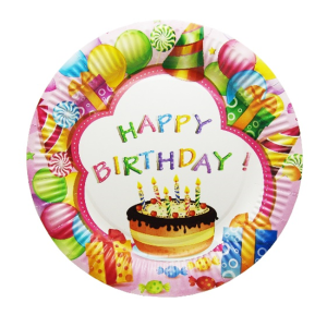 Set 10 – Farfurii 23 cm Happy Birthday – mai multe modele | Sav Com
