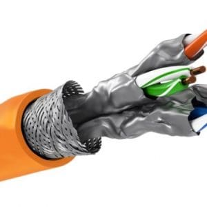 Rola cablu de retea RJ45 CAT 7A S/FTP (PiMF) 100m Orange, Goobay G91888