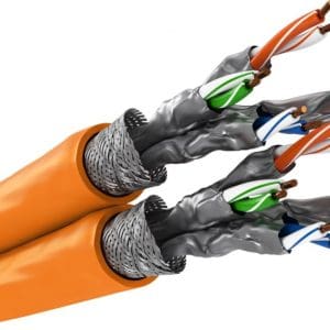 Rola cablu de retea RJ45 CAT 7A Duplex S/FTP (PiMF) 100m, Goobay G91891