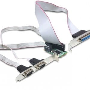 Mini PCIe I/O PCIe full size 2 x serial RS-232, 1 x parallel, Delock 95232