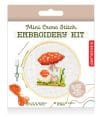 Kit goblen – Mini Cross Stitch Embroidery Kit – Mushroom | Kikkerland