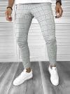 Pantaloni barbati casual regular fit in carouri A8461 O2-1.2