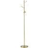 Lampa de sol Moderna con 3 lumini, Lampa di otel si sticla, Ø27x169cm, auriu, alb HOMCOM | Aosom RO