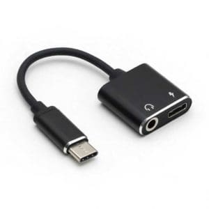 Adaptor USB type C la USB type C + jack 3.5mm T-M, ADAPT-USBC-3.5MM/USBC-01BK-WL