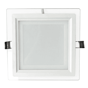 Aplica Patrata 12W Led MAT Margine de sticla incastrabila in tavan fals si rigips