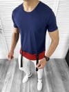 Tricou barbati bleumarin slim fit Vagabond B1957 V1-5.1.2