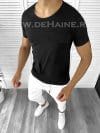 Tricou barbati slim fit negru B1974