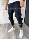 Pantaloni de trening conici negri B3997 P18-2.1