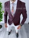 Sacou barbati in carouri slim fit B4254 84-1 E