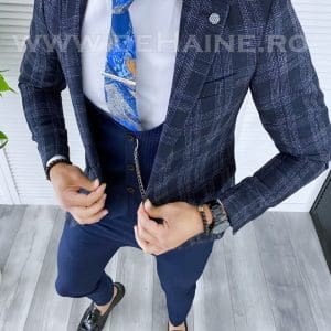 Sacou barbati in carouri slim fit B5315 67-4 E