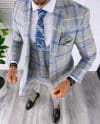 Costum barbati slim fit + Vesta B5379 E