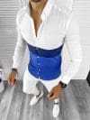 Camasa barbati slim fit alba B5496 W11-4.3 E 16-3