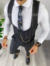 Compleu barbati Vesta + Pantaloni negru B5517 49-3/31-1.3E 302-5 / 51-3